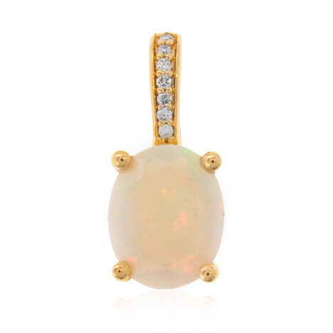 Gouden hanger met een Welo-opaal