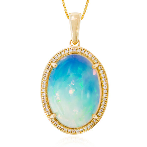 Collana in oro con Opale di Welo AAA
