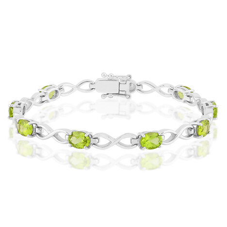 Jilin Peridot Silver Bracelet (Pallanova)