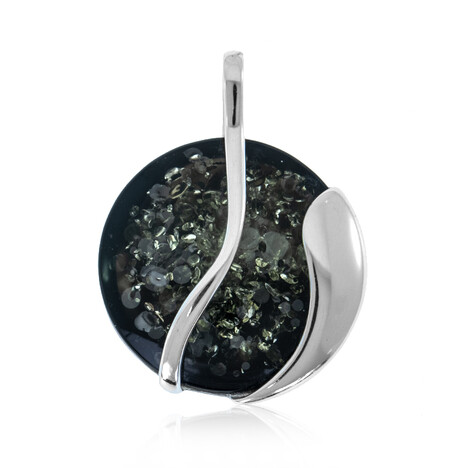 Baltischer Bernstein-Silberanhänger (dagen)