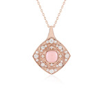 Collar en plata con Ópalo rosa (KM by Juwelo)