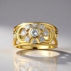 Anello in oro con Diamante SI1 (G) (Annette)