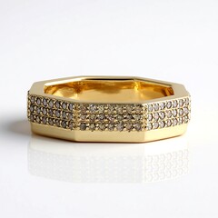 Anello in oro con Diamante Champagne I3 (de Melo Gold)