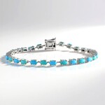 Bracciale in argento con Turchese Sleeping Beauty (Faszination Türkis)