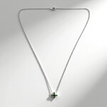 Collana in argento con Tsavorite della Tanzania