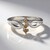 Anello in argento con Diamante Champagne I3