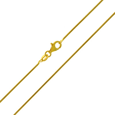 Silber-Schlangenkette - 4,2 g - 50 cm - vergoldet