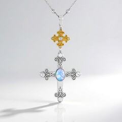 Collana in argento con Opale di Welo (Dallas Prince Designs)