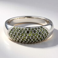 Zilveren ring met Fancy diamanten