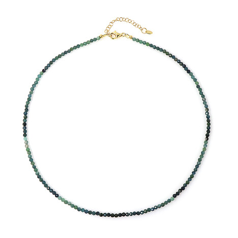 Collana in argento con Tormalina Verde Blu
