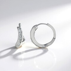 Boucles d'oreilles en argent et Zircon (SAELOCANA)