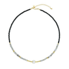 White Freshwater Pearl Silver Necklace