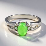 Anello in argento con Crisoprasio