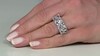 Anillo en plata con Topacio blanco