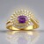 Anello in oro con Zaffiro Porpora (Adela Gold)