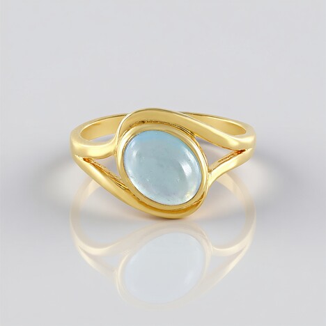 Anello in argento con Acquamarina Ofiki