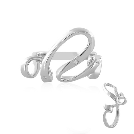 Zilveren ring met zirkonen (MONOSONO COLLECTION)