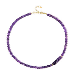 Collar en plata con Amatista de Zambia (Riya)