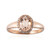 Anello in oro con Morganite AAA