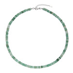Collana in argento con Avventurina Verde