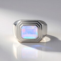 Anello in argento con Opale di Welo