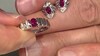 Pendientes en plata con Rubelita de Brasil AAA