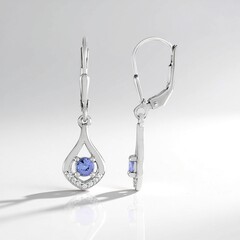 Orecchini in argento con Tanzanite