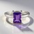 Bague en argent et Améthyste de Sibérie