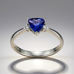 Anello in oro con Tanzanite AAA