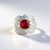 Anello in argento con Rubino del Madagascar