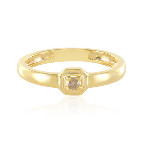 Bague en argent et Diamant champagne I3