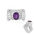 Anillo en plata con Amatista (de Melo Essence)
