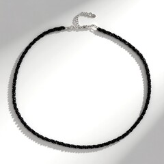 Collana in argento con Spinello Nero