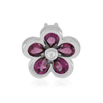Rhodolite Silver Pendant