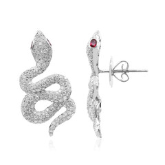 Boucles d'oreilles en or et Rubis de Birmanie (Nara Jewelry)