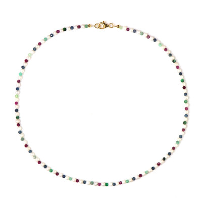 Collier en argent et Emeraude (Riya)