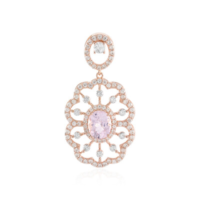 Ciondolo in argento con Kunzite (Adela Silber)