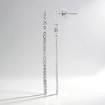 Orecchini in argento con Topazio Bianco
