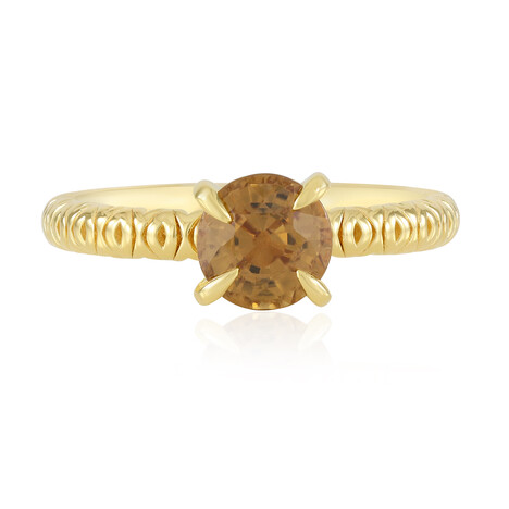 Zilveren ring met een avondrode zirkoon (Adela Silber)