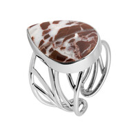 Anello in argento con Agata a pizzo di drago (Bali Barong)