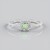 Anello in argento con Granato Menta Merelani