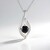 Collier en argent et Diamant noir