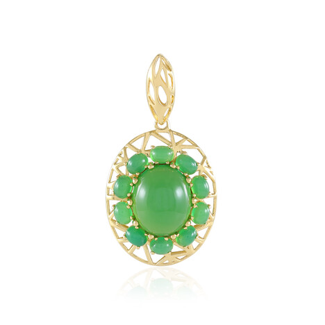 Chrysopras-Silberanhänger (Ornaments by de Melo)