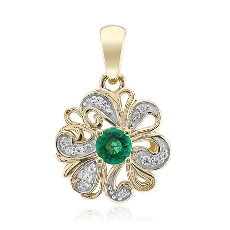 Ciondolo in oro con Smeraldo Zambia (Rifkind 1894 Collection)