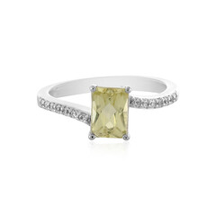 Anello in argento con Kunzite Canarino