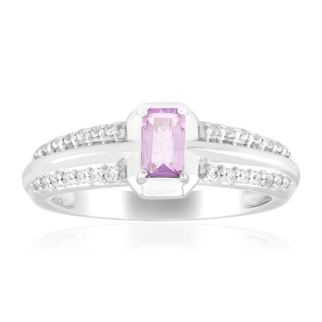 Purpurfarbener Skapolith-Silberring