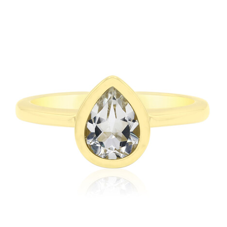 Weißer Topas-Silberring (MONOSONO COLLECTION)