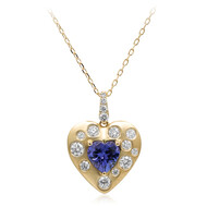 14K AAA Tanzanite Gold Necklace (CIRARI)