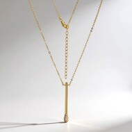 Zirkon-Silbercollier (Adela Silber)