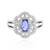 Anillo en plata con Tanzanita